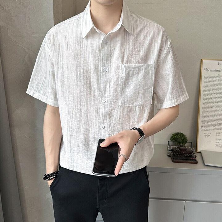 男士衬衣衬衫亲肤2025时尚正装t耐看爆款商务高档百搭舒