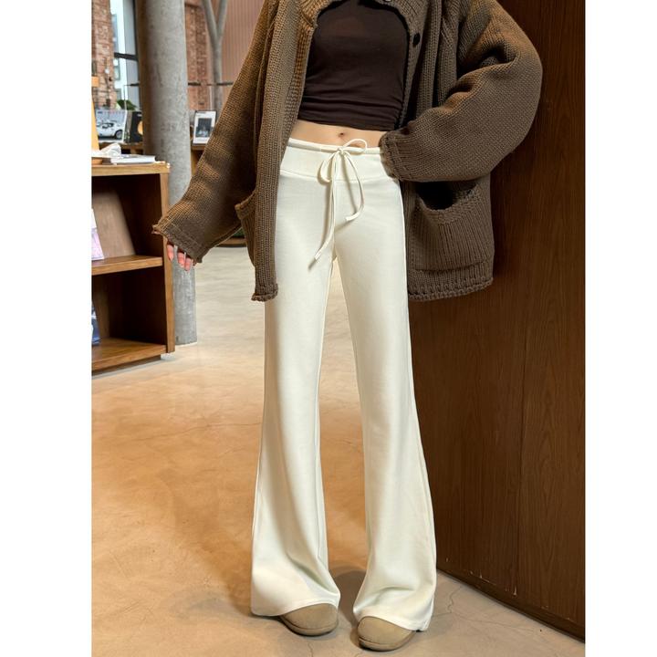 【佳佳专属】 微喇裤lu系升级2.0版超模裤磨毛加绒显瘦休闲裤