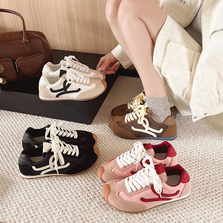 德训鞋女2025年春秋新款厚底增高休闲运动鞋轻便阿甘鞋单鞋跑步鞋