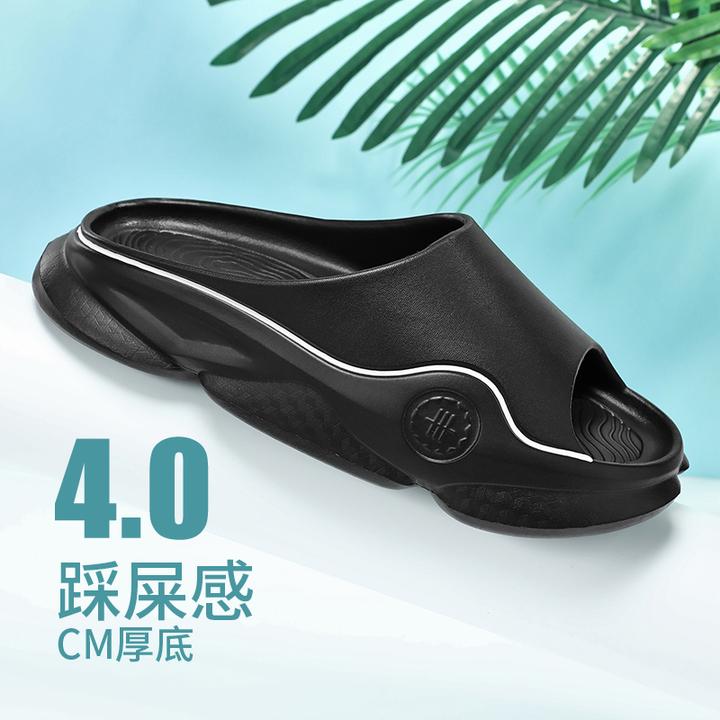 男士户外大码厚底时尚个性潮流凉拖室外外穿软底适用于家居休闲场