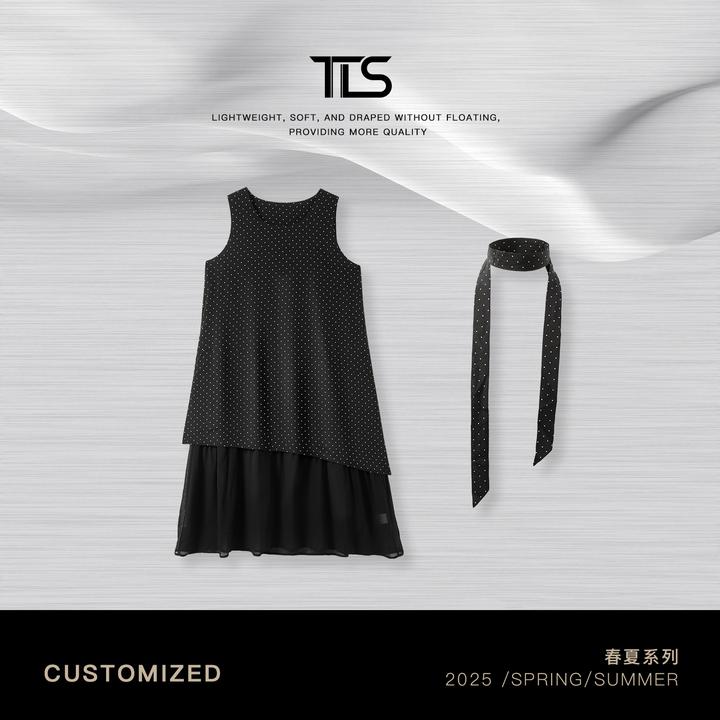 TT【半夏】100桑蚕丝清凉舒适双层气质连衣裙TT-11Q2705