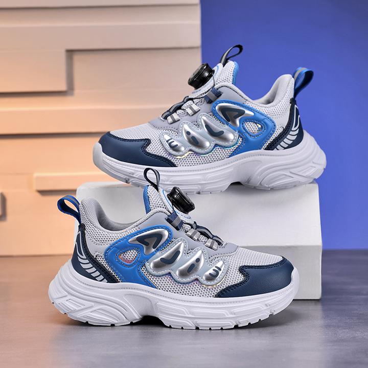 儿童专业篮球鞋透气网布男童跑步鞋百搭休闲童鞋休闲运动儿童鞋子