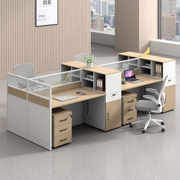 【CF-006】办公桌子工位组合简约现代员工屏风卡座带锁职员电脑桌椅