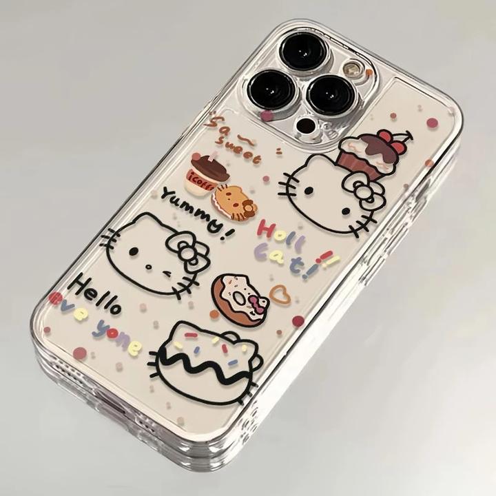 甜品凯蒂猫适用iPhone16苹果15手机壳13promax硅胶14女款12可爱11