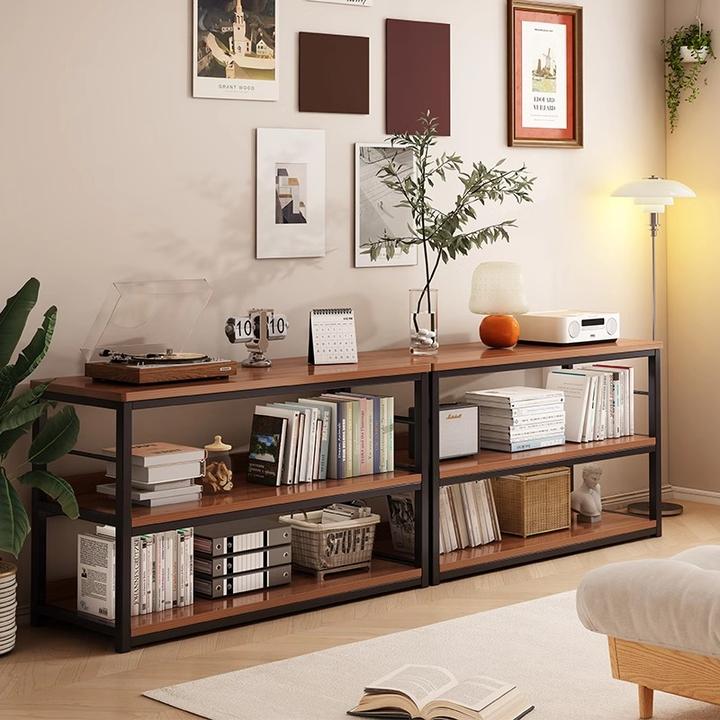 书架多层放书置物架收纳柜书柜简易多层收纳架儿童储物柜零食架子