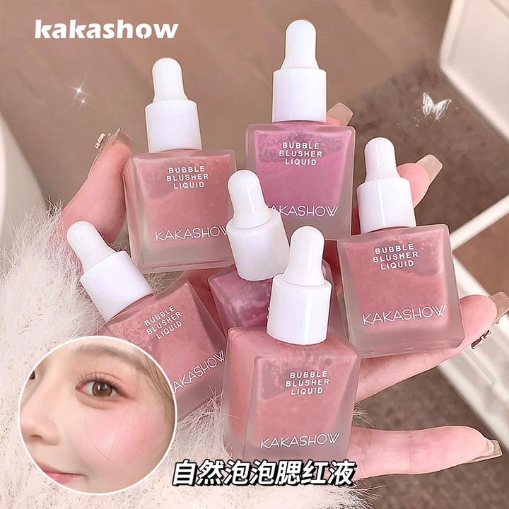 kakashow自然泡泡腮红液提亮显白纯欲氛围感元气裸妆膨胀色腮红液