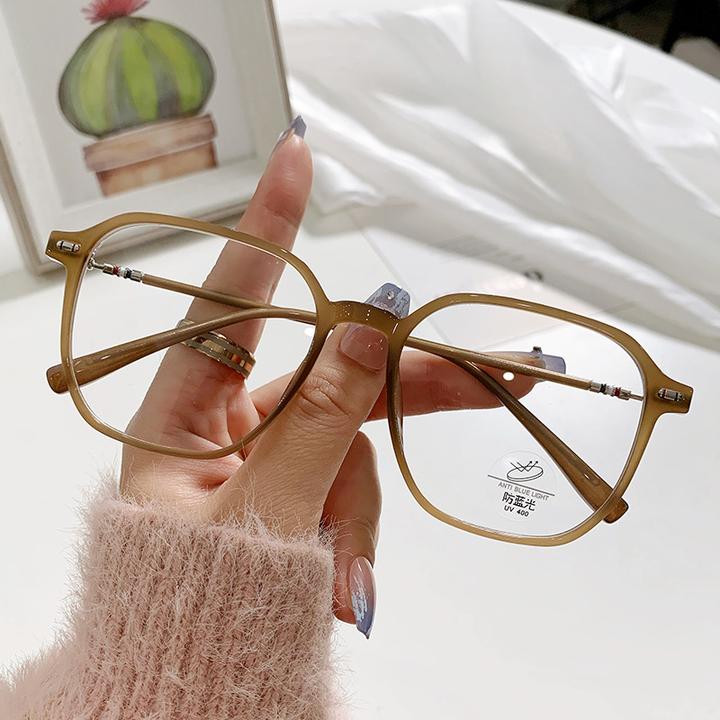 近视眼镜大框眼知性优雅时尚百搭防蓝光平光方形