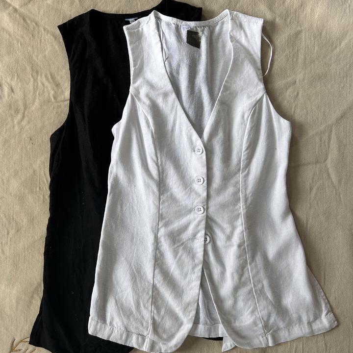 夏季棉麻女马甲显瘦气质时尚百搭修身通勤风无袖简约马夹