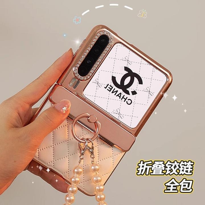 适用华为pura X阔折叠手机壳典藏版指环镶钻小香风电镀高档保护套