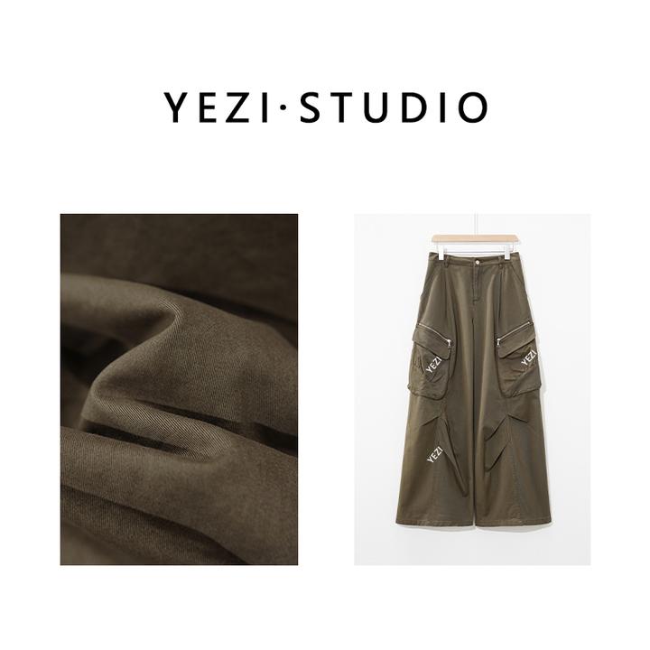 【都市猎装】立裁三片式褶皱大口袋成衣复古洗水伞兵工装裤25336042