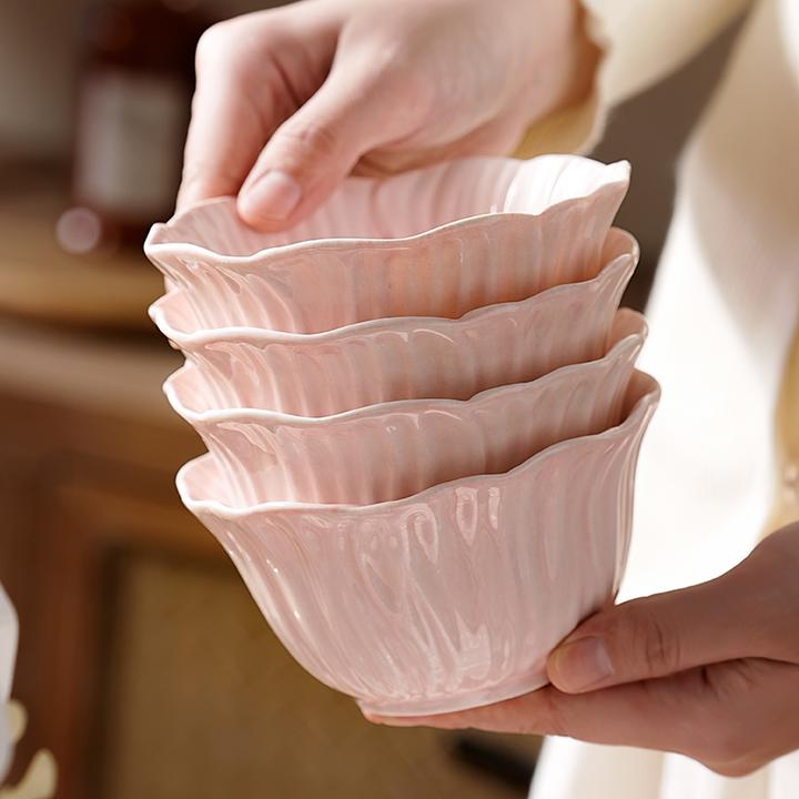漂亮的饭碗特别好看的吃饭米饭碗陶瓷家用2025新款高颜值餐具