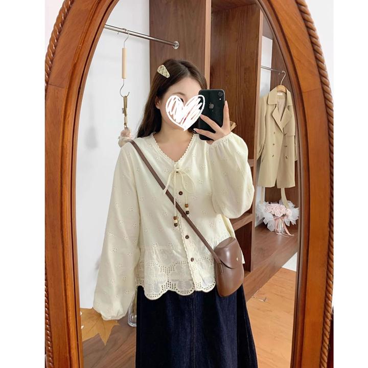 复古牛仔马甲系带叠穿衬衫高腰a字显瘦长款半裙秋季三件套装