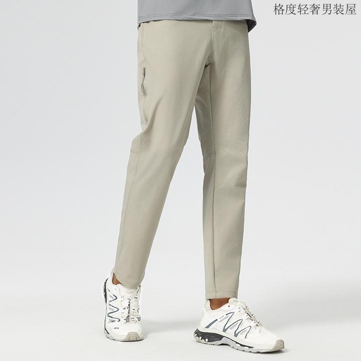 男士户外运动裤登山裤休闲裤子耐磨透气防风薄款速干男裤秋款长裤