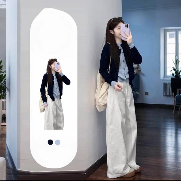 拉夏贝尔针织开衫外搭秋女爆款2025新款独特漂亮小衫假两件短上衣