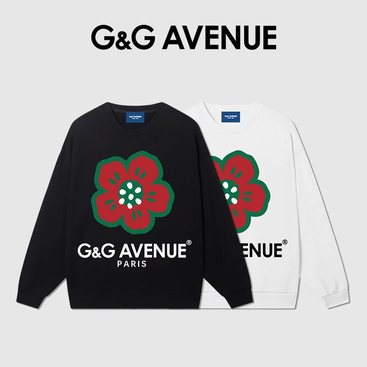 法国G&G AVENUE时尚秋季卫衣日常休闲圆领卫衣男女同款-GW2423013