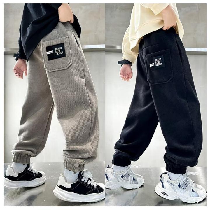 儿童装男童裤子春秋款2025新款男孩秋冬季加厚中大童运动休闲卫裤