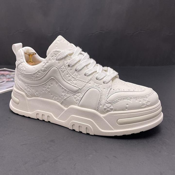 男鞋厚底老爹鞋男士夏季透气时尚内增高小白鞋时尚百搭运动休闲鞋