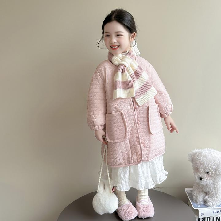 女童棉衣秋冬2025新款儿童洋气冬装宝宝时髦夹棉加厚冬季棉服外套
