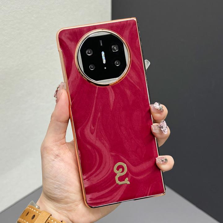 适用华为matex5手机壳X6典藏版全包国风外x3折叠屏蛇新年红色皮纹