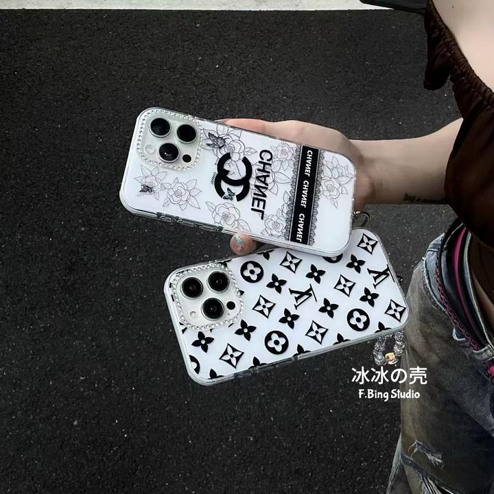 小香风少女高级感钻框适用16promax苹果15/14/13潮牌苹果手机壳