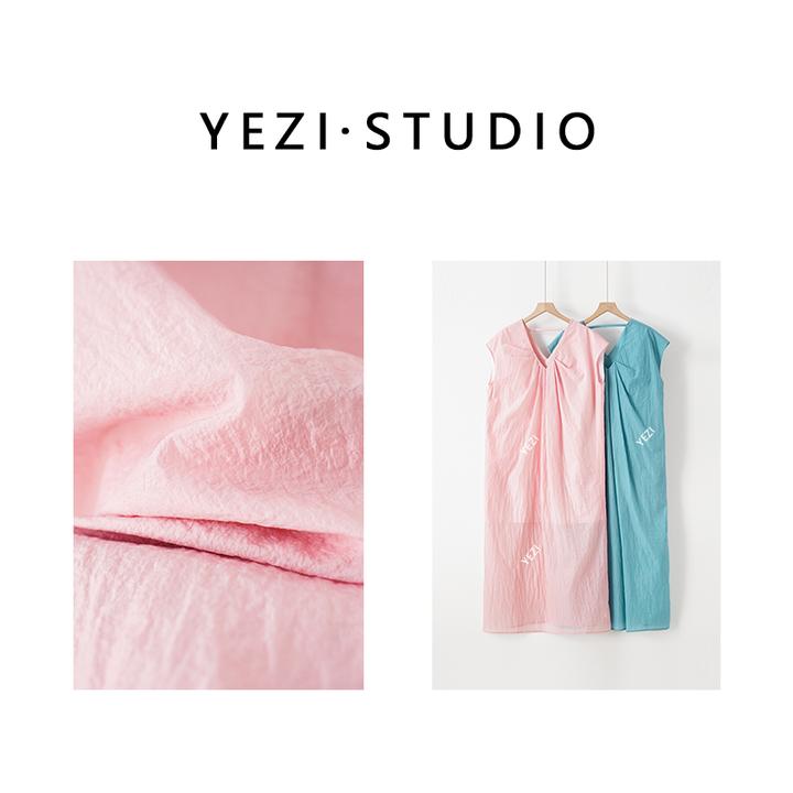 【海岛漫步】砂洗桑蚕丝4D微弹宽松遮肉花苞连衣裙25234011