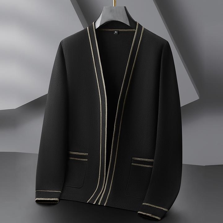 男士毛衣加肥加大码春秋款潮流开衫披肩毛衫男胖子宽松休闲针织衫