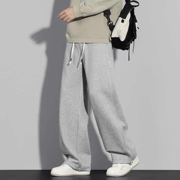 2025春秋季新款男士运动卫裤宽松直筒休闲裤美式潮牌百搭阔腿裤子