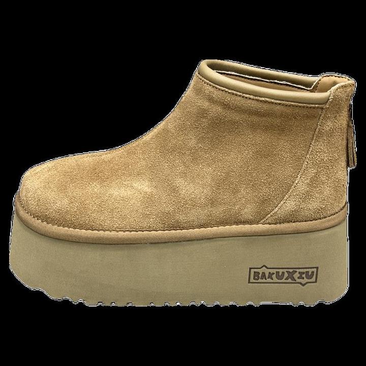 欧货爆款时装靴女厚底鞋2025秋季新品小个子增高显脚小休闲短靴潮