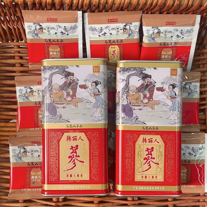 官方庄（吴哥同款）韩丽人人参茶盒装泡水煮茶送礼