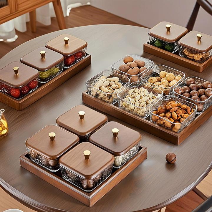 水果盘2026中式家用玻璃果盘茶几干果盘茶点盘高档轻奢干果收纳盒