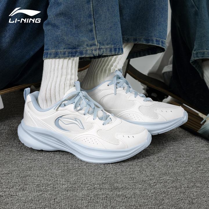 李宁轻风v2女款跑步鞋2025秋季新品ins蓝色清新百搭时尚透气跑鞋