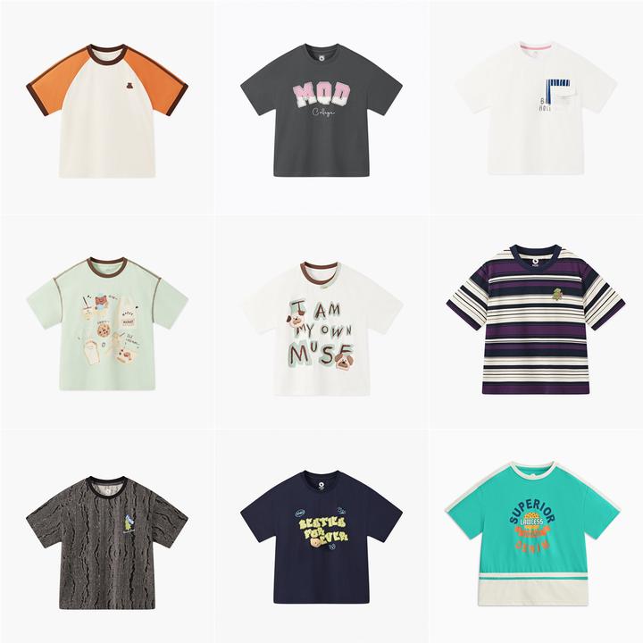 J04【先选尺码，再选颜色】MQD童装夏季新款短袖T恤