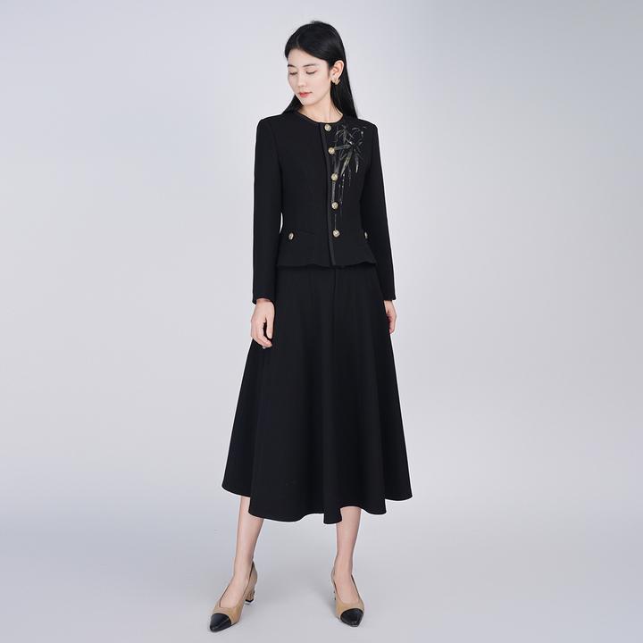 【高定系列】羊毛舒适精致轻奢女万物生套装HCSS050919+HCSS050920