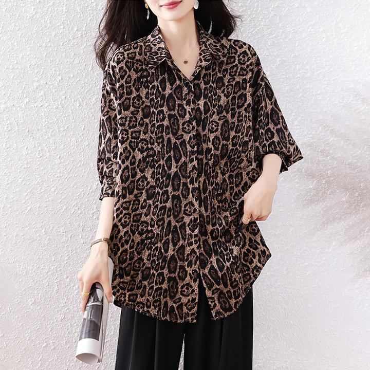 【女神新衣】2025秋装新款时尚气质衬衫洋气大码显瘦遮肉胖妹妹衣