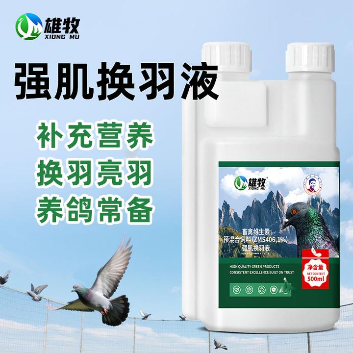【雄牧】强肌换羽液赛鸽鹦鹉信鸽鸟类专用补充营养液厂家直销正品