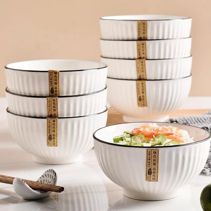 釉下彩陶瓷餐具菜碟简约北欧风网红碗盘家用碗碟微波炉吃饭碗