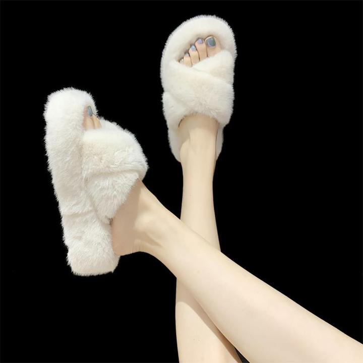【JTG&SHOES 官方正品】毛毛拖鞋女夏外穿2025年新款时尚百搭网红