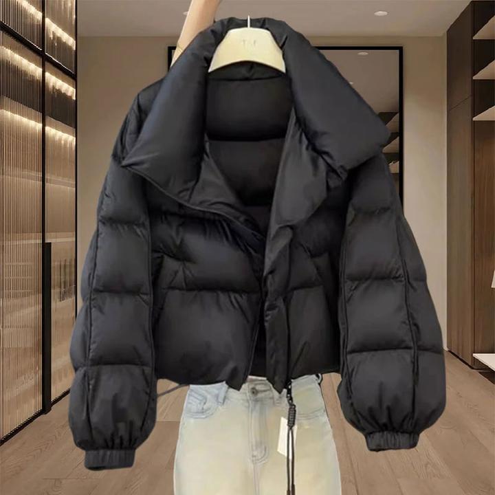 冬季时尚立领棉服厚外套女2024冬季新款今年流行高级感保暖棉袄