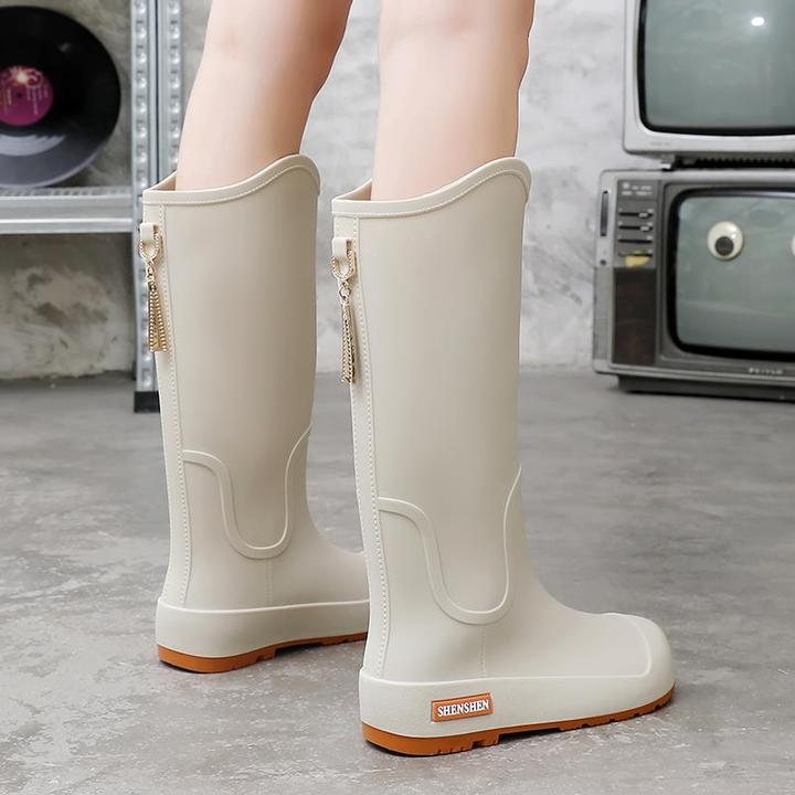 雨鞋女款2025新款外穿雨靴防水防滑高筒水鞋下雨天穿的鞋长筒胶鞋