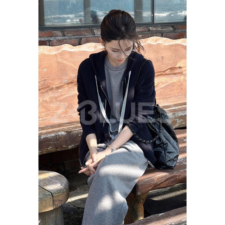 Z.blues【松弛状态】miu系山羊绒-手工坊系列-连帽卫衣YZPSR5070