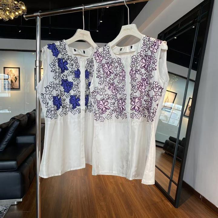 MNFK 贴布绣 重磅ZHEN丝 T恤 TX0039