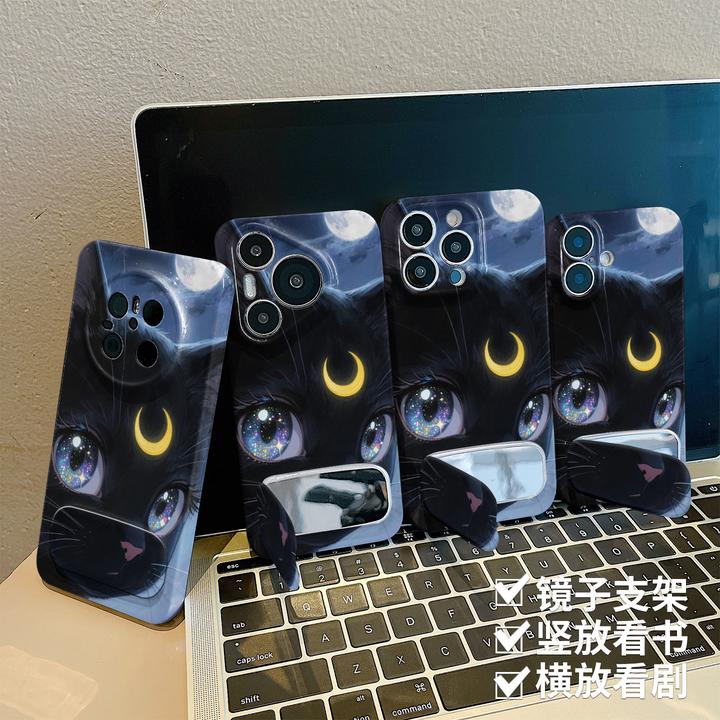 美少女猫咪适用苹果16/华为Pura70/OPPO/vivo/小米菲林防摔高级女