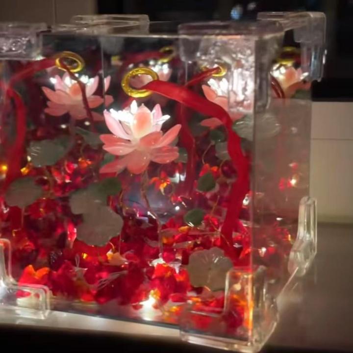 哪吒2混天绫莲花魔方小夜灯材料包制作创意礼物diy送闺蜜女友Q971