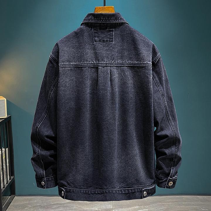 2025早秋新款牛仔夹克男装免烫复古衣服潮流百搭休闲上衣韩版外套