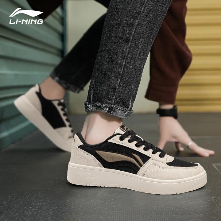 李宁元宝2男款板鞋2025夏季新品经典休闲复古板鞋学生高级休闲鞋