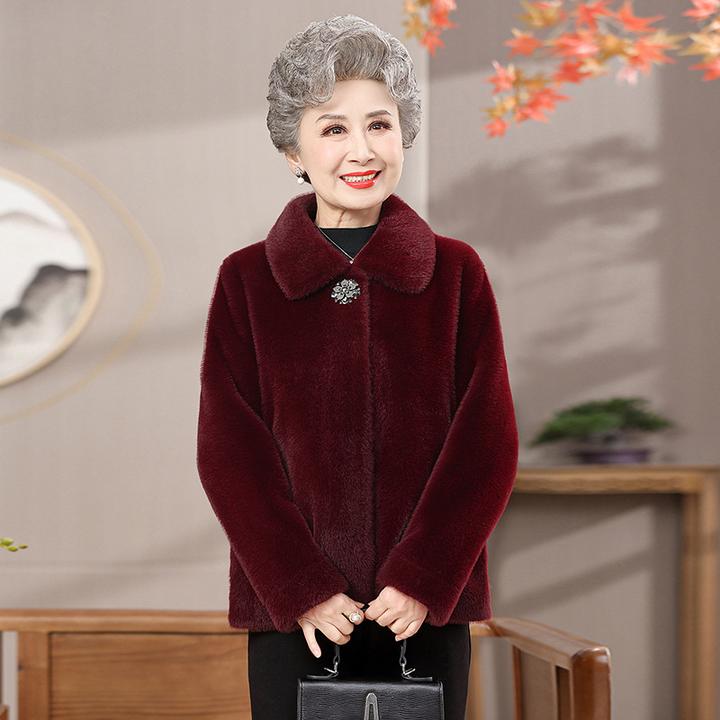 中老年人女妈妈装棉衣60岁70奶奶装冬装特厚保暖外套老太太衣服