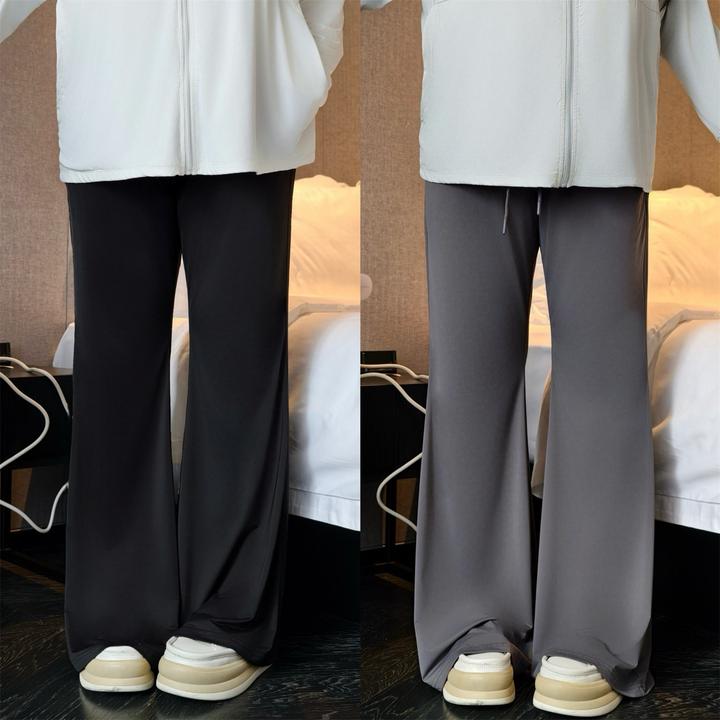 大码女装秋季宽松花契200斤胖mmUPF50+凉感弹力防晒喇叭裤13934