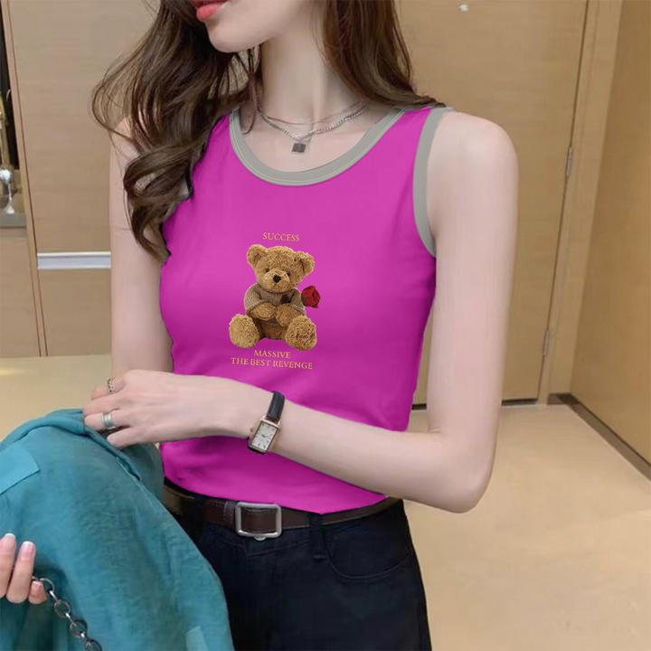 韩版纯棉吊带背心女外穿打底修身百搭显瘦无袖上衣小背心内搭夏季