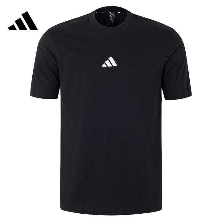 Adidas阿迪达斯春季男子运动休闲时尚舒适百搭圆领短袖T恤JY8562