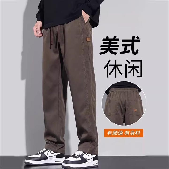 仓石一树美式休闲工装裤2025年秋季新款宽松直筒长裤轻奢痞帅男装